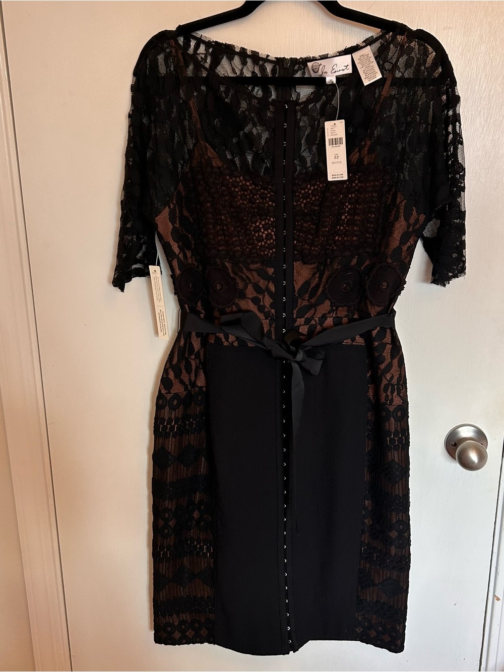 Anthropologie Black Lace Cocktail Dress NWT - Picture 2 of 10